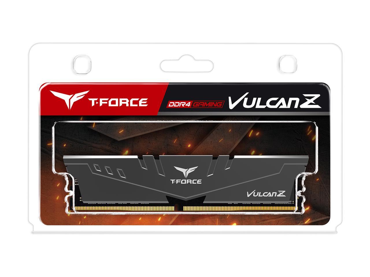 Team T-FORCE VULCAN Z 16GB 288-Pin DDR4 SDRAM DDR4 3200 (PC4 25600) Intel XMP 2.0 Desktop Memory Model TLZGD416G3200HC16C01