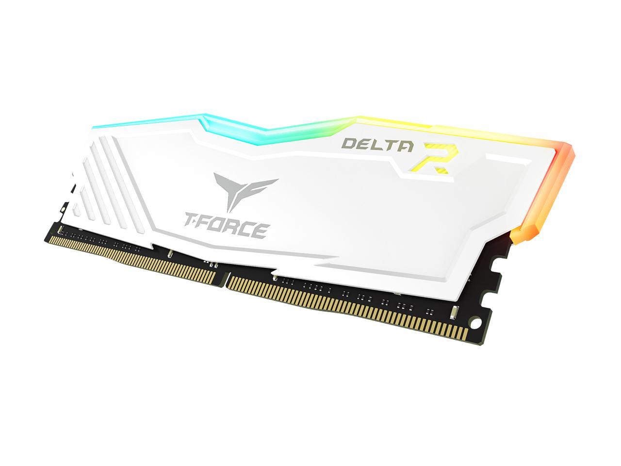 Team T-Force Delta RGB 32GB (2 x 16GB) 288-Pin DDR4 SDRAM DDR4 3200 (PC4 25600) Desktop Memory Model TF4D432G3200HC16CDC01