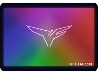 Team T-FORCE Delta Max RGB SSD 2.5" 500GB SATA III 3D NAND Internal RGB Solid State Drive (SSD) (For MB with 5V ADD Header)