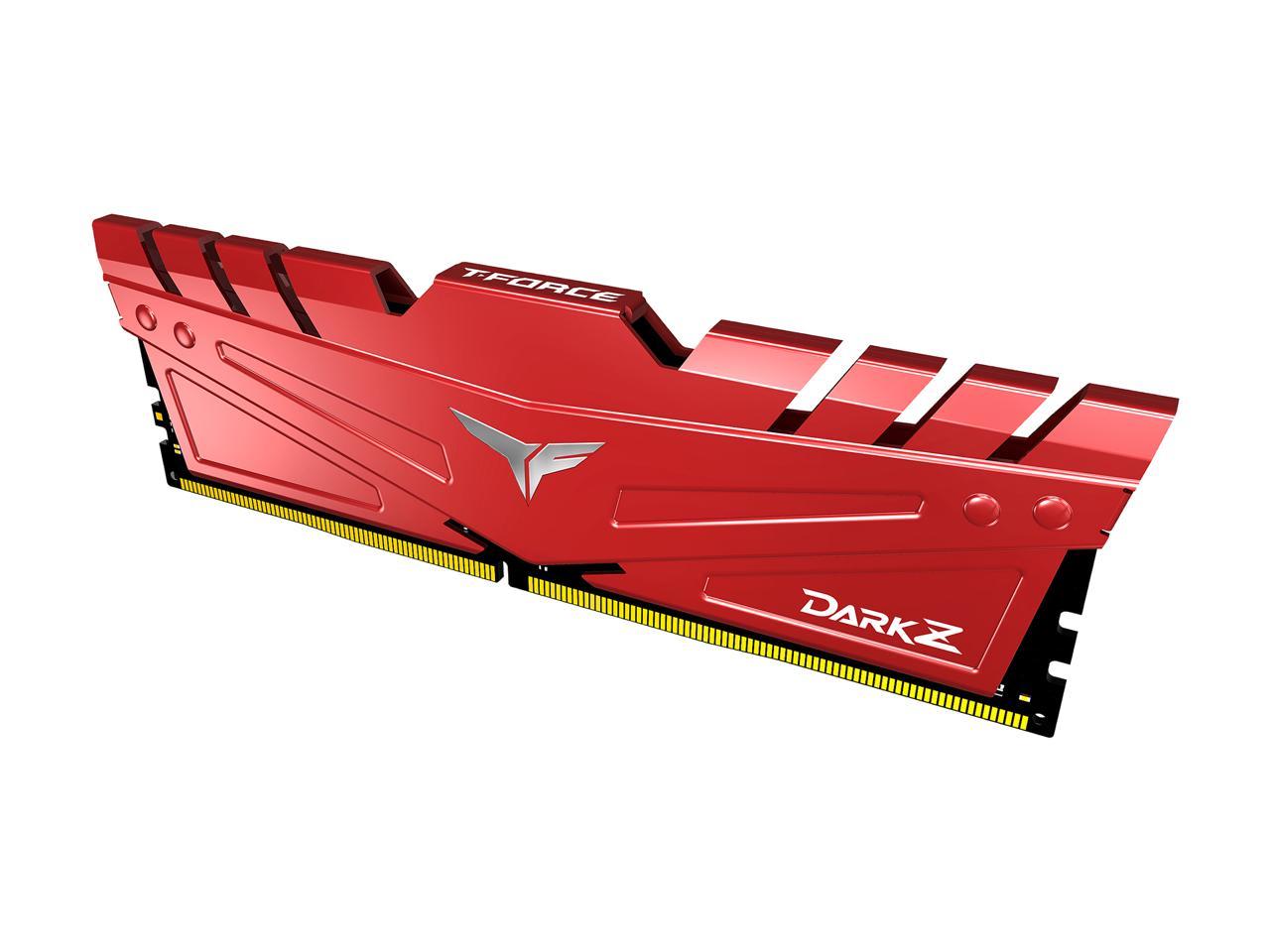 Team T-FORCE DARK Z 16GB (2 x 8GB) 288-Pin DDR4 SDRAM DDR4 3200 (PC4 25600) Intel XMP 2.0 Desktop Memory Model TDZRD416G3200HC16CDC01