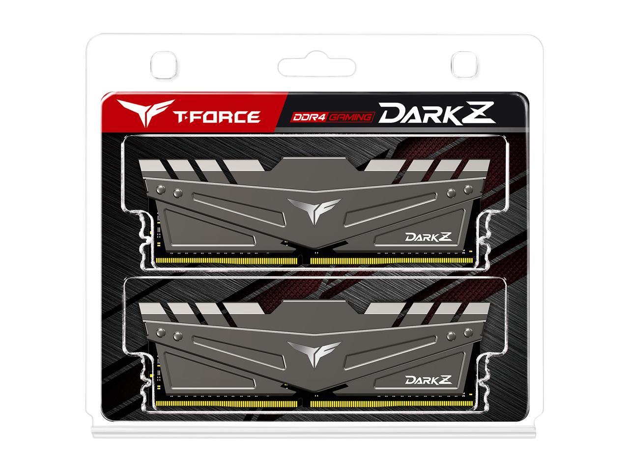 Team T-FORCE DARK Z 32GB (2 x 16GB) 288-Pin DDR4 SDRAM DDR4 3600 (PC4 28800) Intel XMP 2.0 Desktop Memory Model TDZGD432G3600HC18JDC01