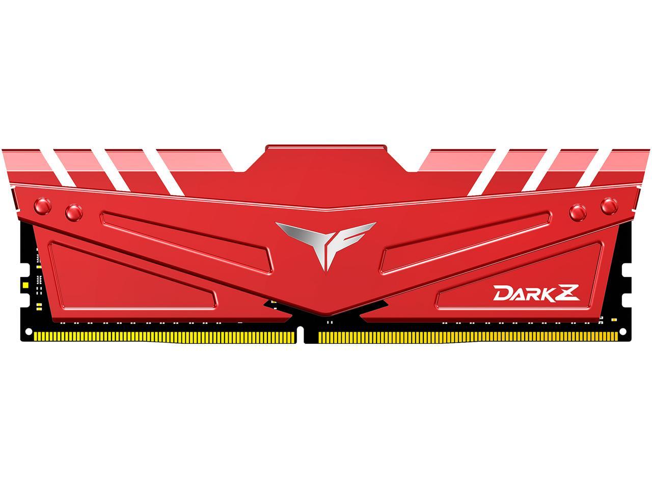 Team T-FORCE DARK Z 8GB 288-Pin DDR4 SDRAM DDR4 3200 (PC4 25600) Desktop Memory Model TDZRD48G3200HC16C01