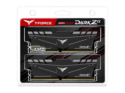 Team T-FORCE DARK Za 16GB (2 x 8GB) 288-Pin DDR4 SDRAM DDR4 3600 (PC4 28800) Desktop Memory (FOR AMD) Model TDZAD416G3600HC18JDC01