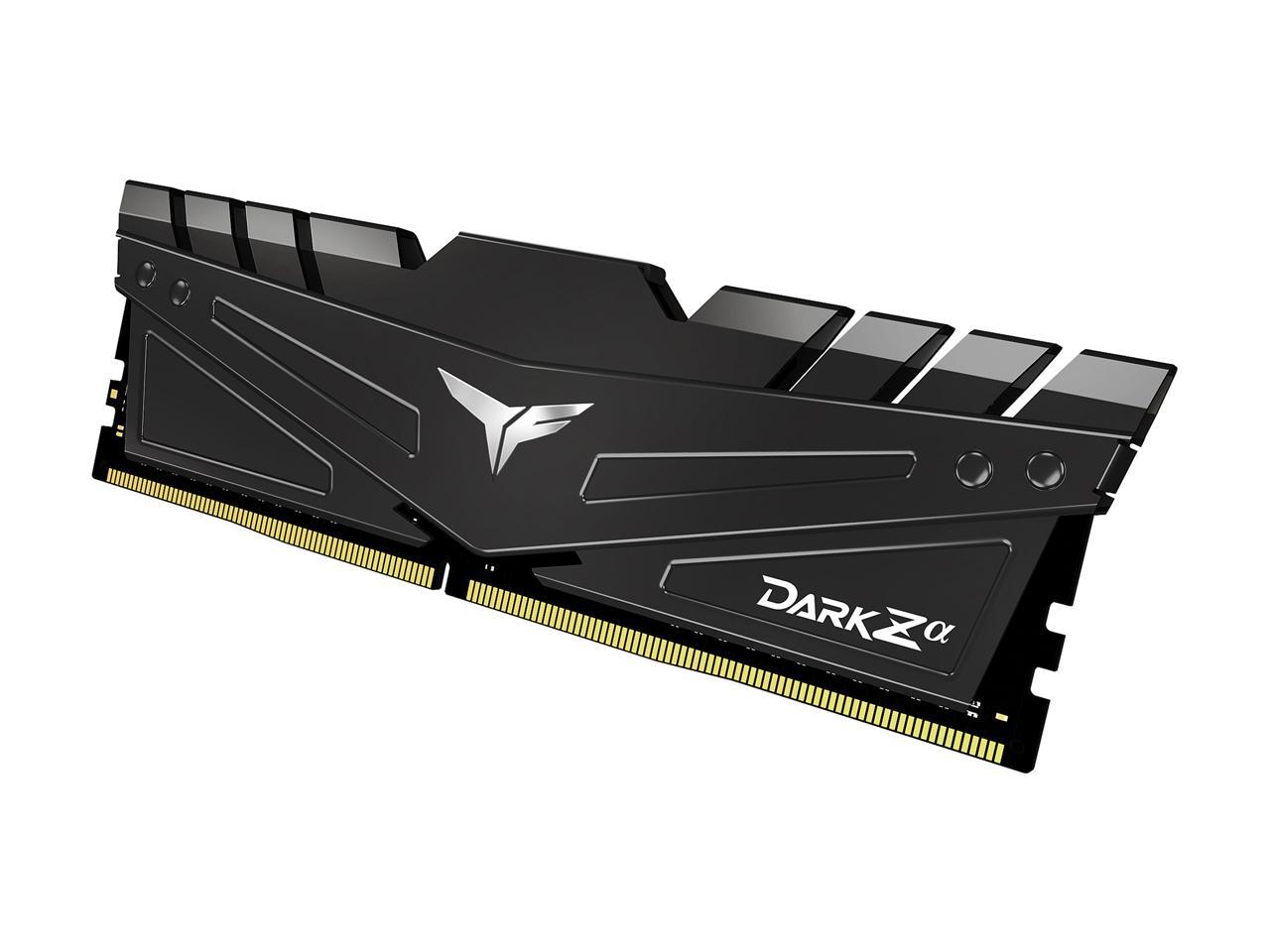 Team T-FORCE DARK Za 32GB (2 x 16GB) 288-Pin DDR4 SDRAM DDR4 3600 (PC4 28800) Desktop Memory (FOR AMD) Model TDZAD432G3600HC18JDC01