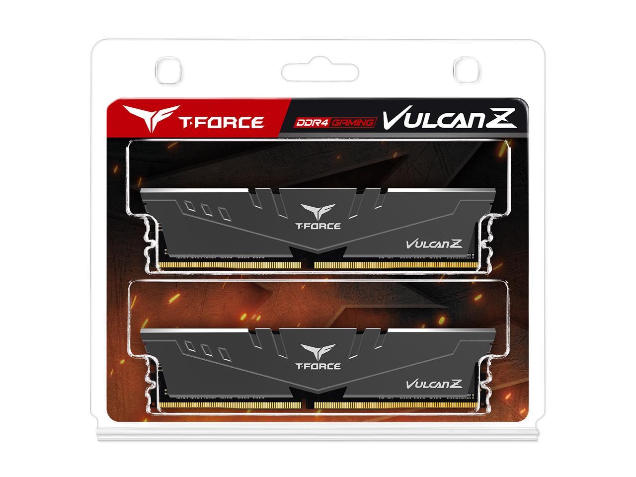 Team T-FORCE VULCAN Z 64GB (2 x 32GB) 288-Pin DDR4 SDRAM DDR4 3000 (PC4 24000) Desktop Memory Model TLZGD464G3000HC16CDC01