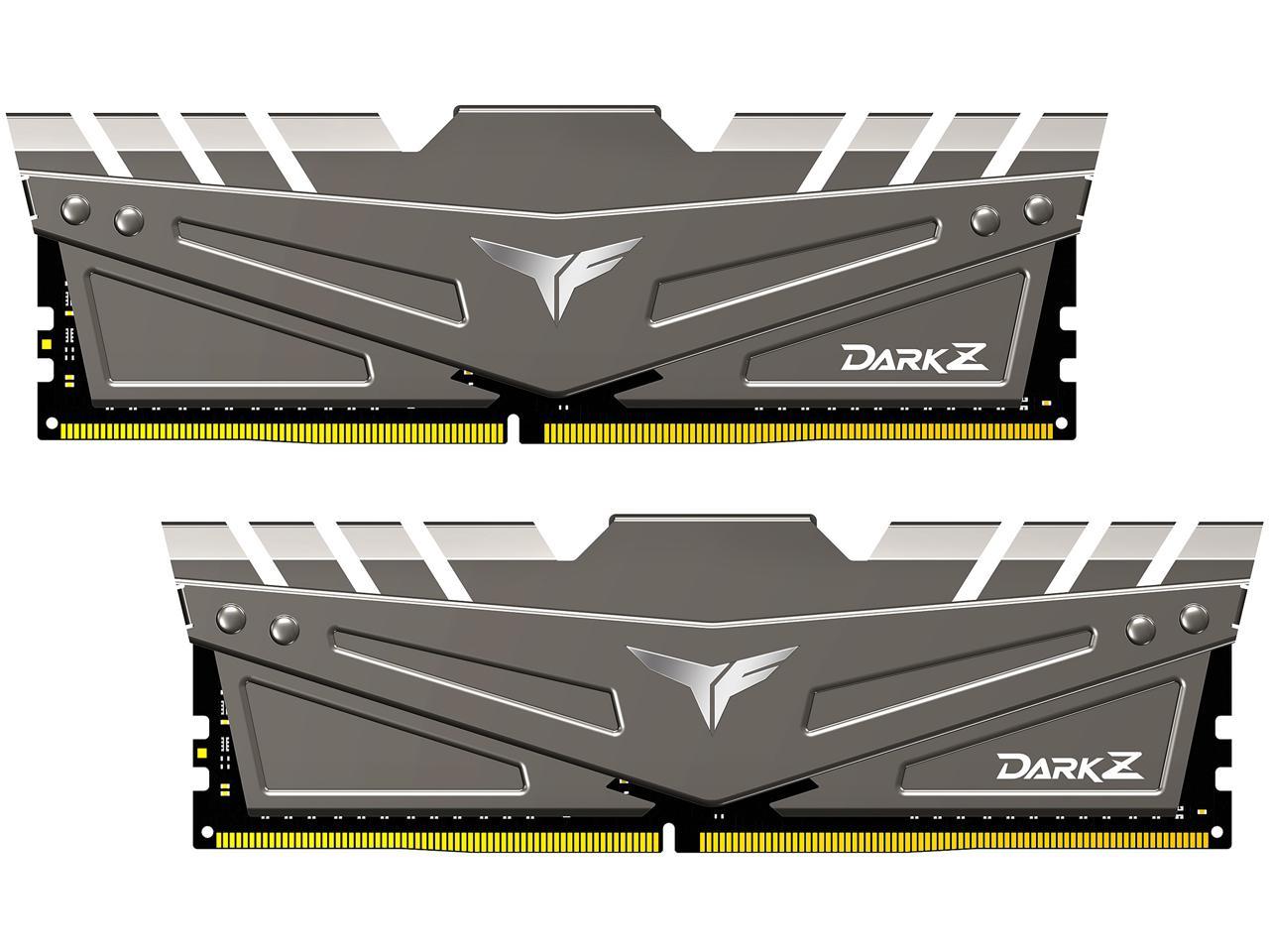 Team T-FORCE DARK Z 64GB (2 x 32GB) 288-Pin DDR4 SDRAM DDR4 3200 (PC4 25600) Intel XMP 2.0 Desktop Memory Model TDZGD464G3200HC16CDC01