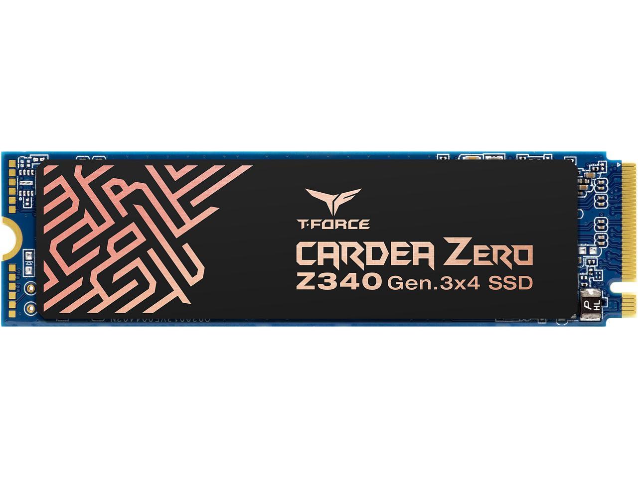 Team T-FORCE CARDEA ZERO Z340 M.2 2280 1TB PCIe Gen3 x4 with NVMe 1.3 Internal Solid State Drive (SSD) TM8FP9001T0C311