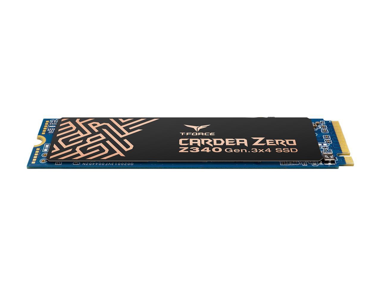 Team T-FORCE CARDEA ZERO Z340 M.2 2280 1TB PCIe Gen3 x4 with NVMe 1.3 Internal Solid State Drive (SSD) TM8FP9001T0C311