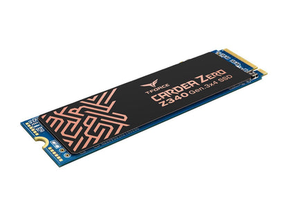 Team T-FORCE CARDEA ZERO Z340 M.2 2280 1TB PCIe Gen3 x4 with NVMe 1.3 Internal Solid State Drive (SSD) TM8FP9001T0C311