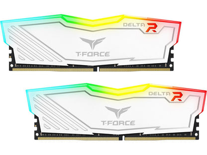 Team T-Force Delta RGB 16GB (2 x 8GB) 288-Pin DDR4 SDRAM DDR4 3600 (PC4 28800) Intel XMP 2.0 Desktop Memory Model TF4D416G3600HC18JDC01