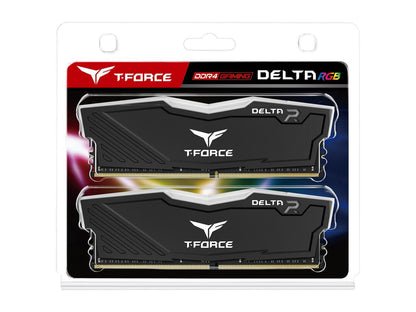 Team T-Force Delta RGB 64GB (2 x 32GB) 288-Pin DDR4 SDRAM DDR4 3200 (PC4 25600) Intel XMP 2.0 Desktop Memory Model TF3D464G3200HC16CDC01