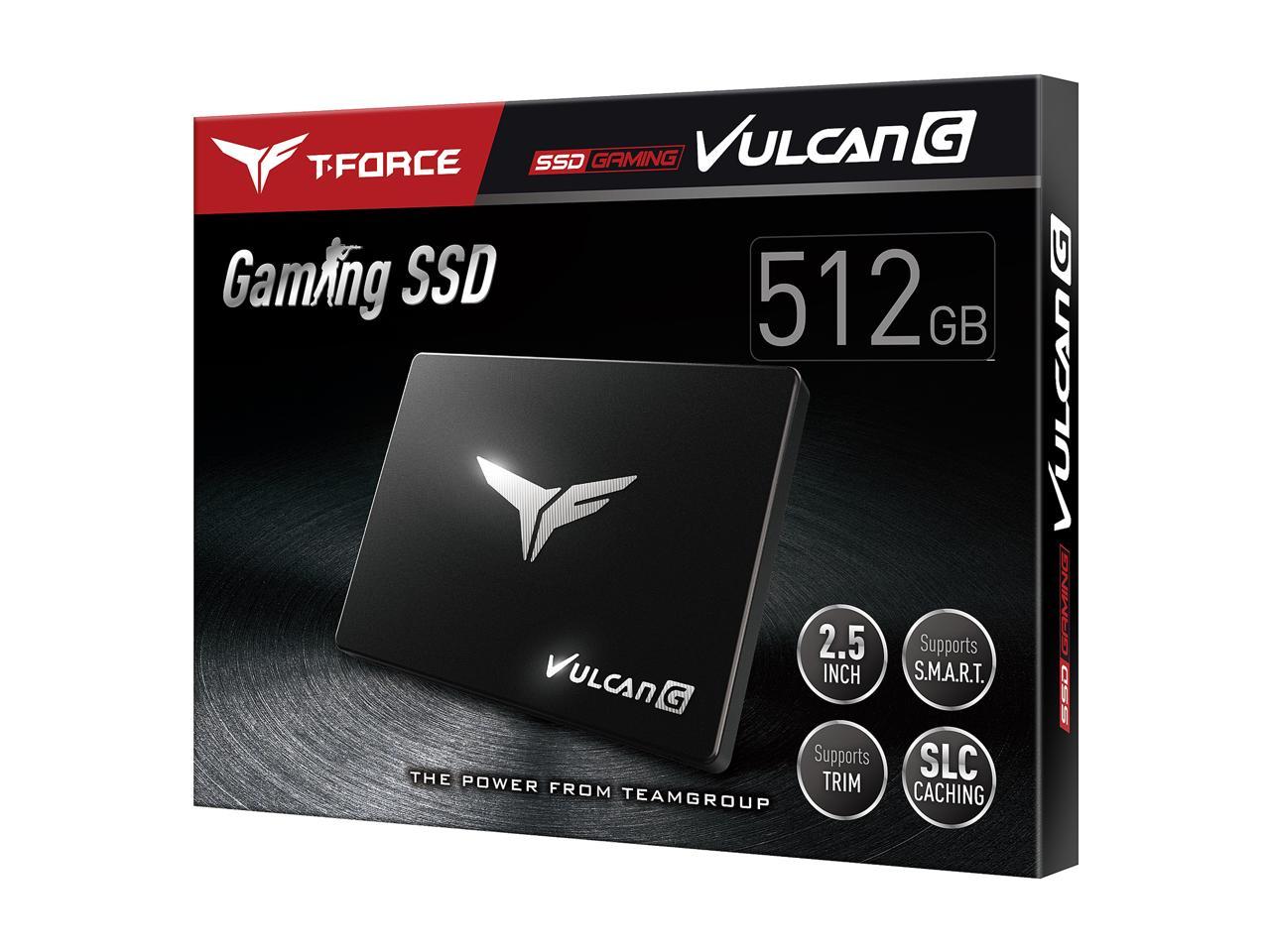 Team T-FORCE VULCAN G 2.5" 512GB SATA III 3D NAND Internal Solid State Drive (SSD) T253TG512G3C301