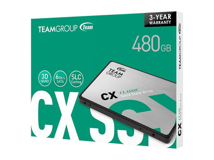 Team CX1 2.5" 480GB SATA III Internal Solid State Drive (SSD) T253X5480G0C101