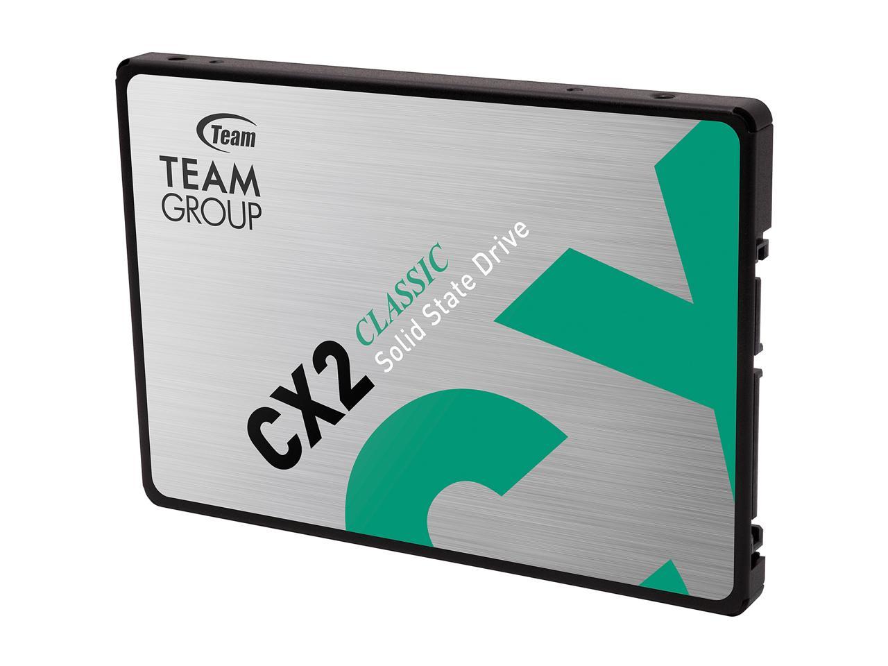 Team CX2 2.5" 512GB SATA III 3D NAND Internal Solid State Drive (SSD) T253X6512G0C101