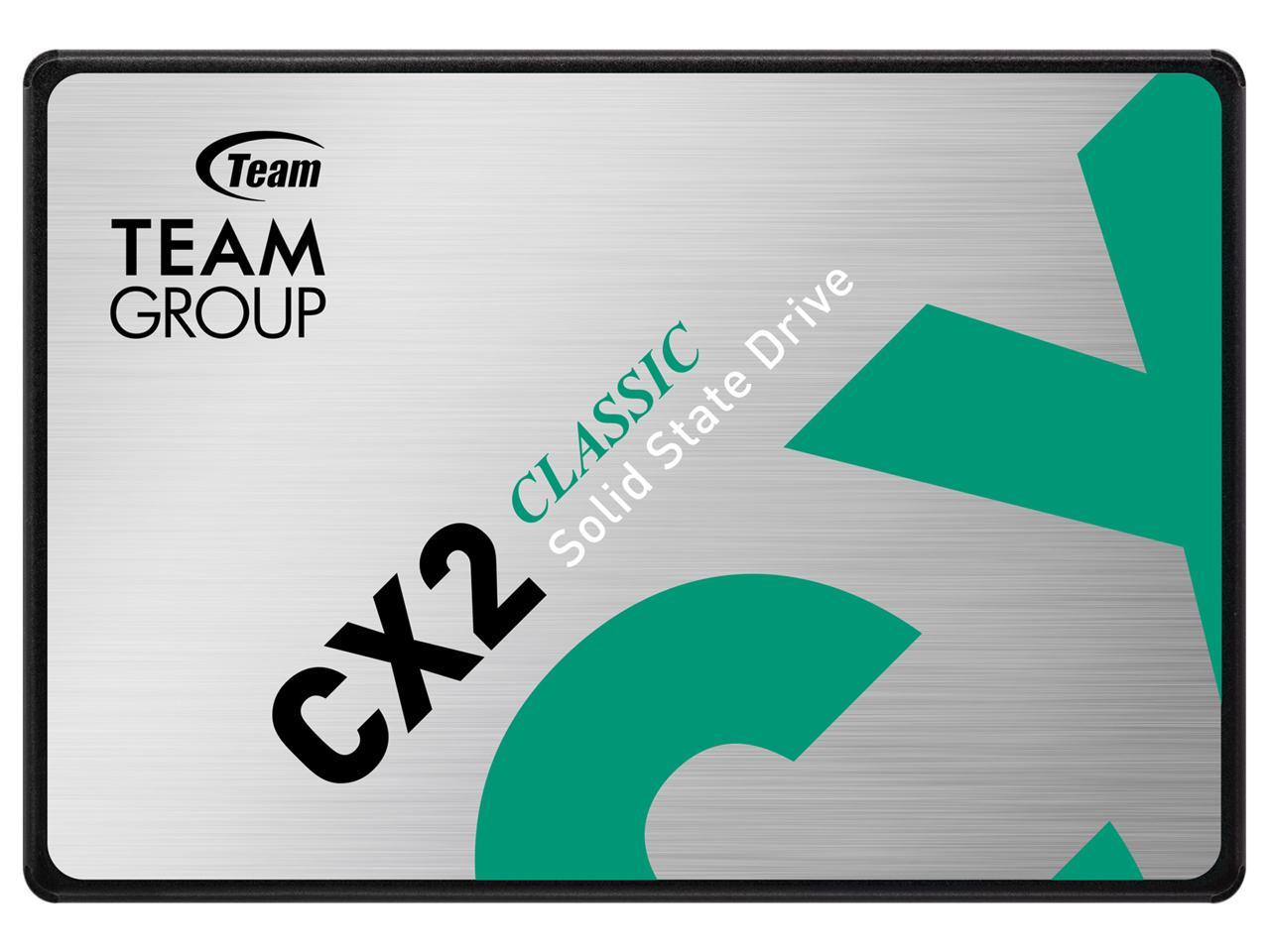 Team CX2 2.5" 2TB SATA III 3D TLC Internal Solid State Drive (SSD) T253X6002T0C101