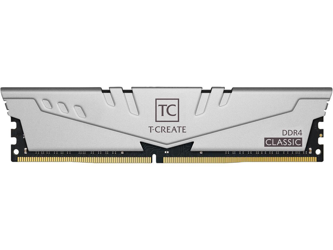 Team T-Create Classic 10 LAYERS 32GB (2 x 16GB) 288-Pin DDR4 SDRAM DDR4 3200 (PC4 25600) Desktop Memory Model TTCCD432G3200HC22DC01