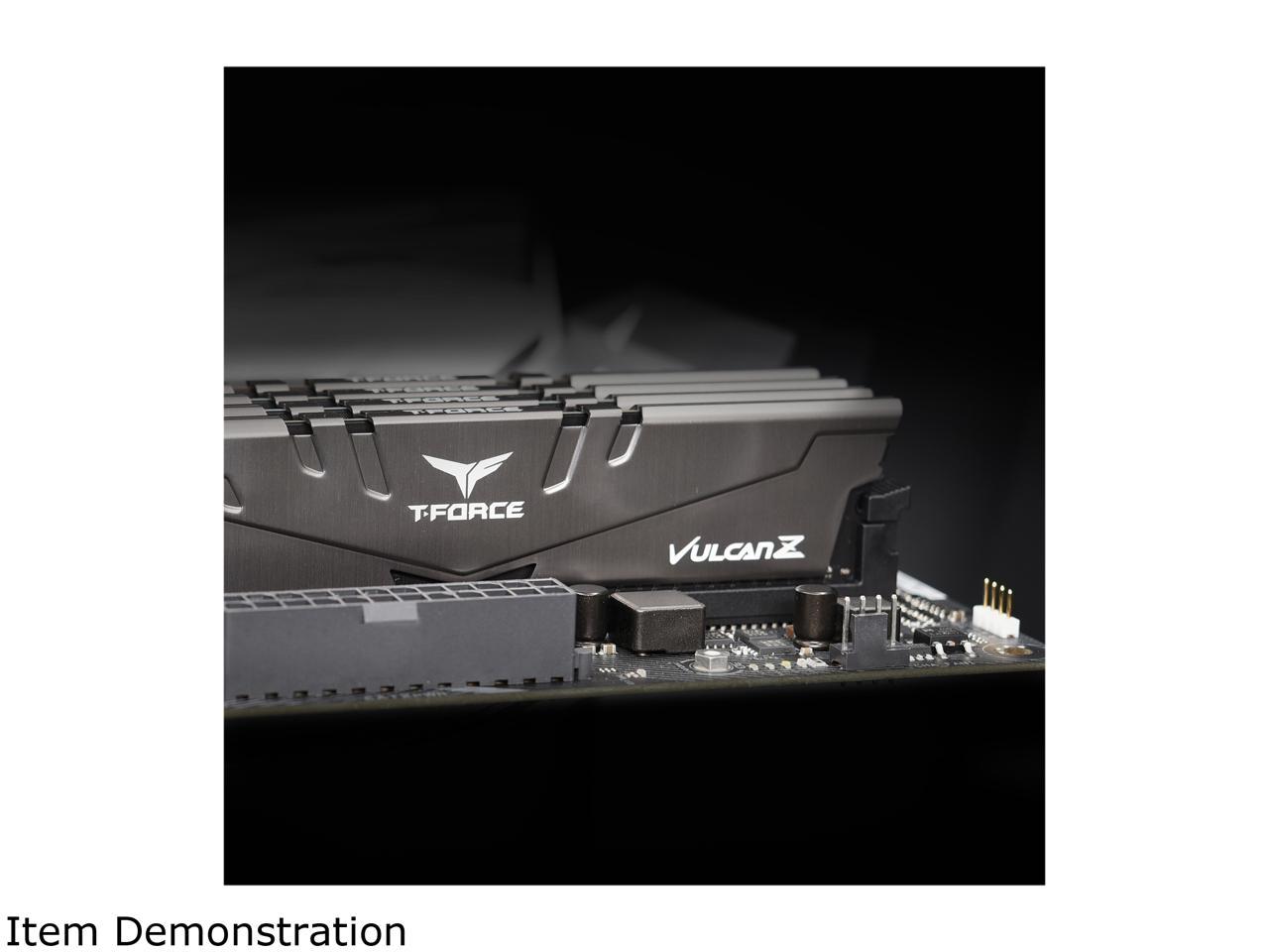 Team T-FORCE VULCAN Z 32GB (2 x 16GB) 288-Pin PC RAM DDR4 3200 (PC4 25600) Intel XMP 2.0 Desktop Memory Model TLZGD432G3200HC16FDC01