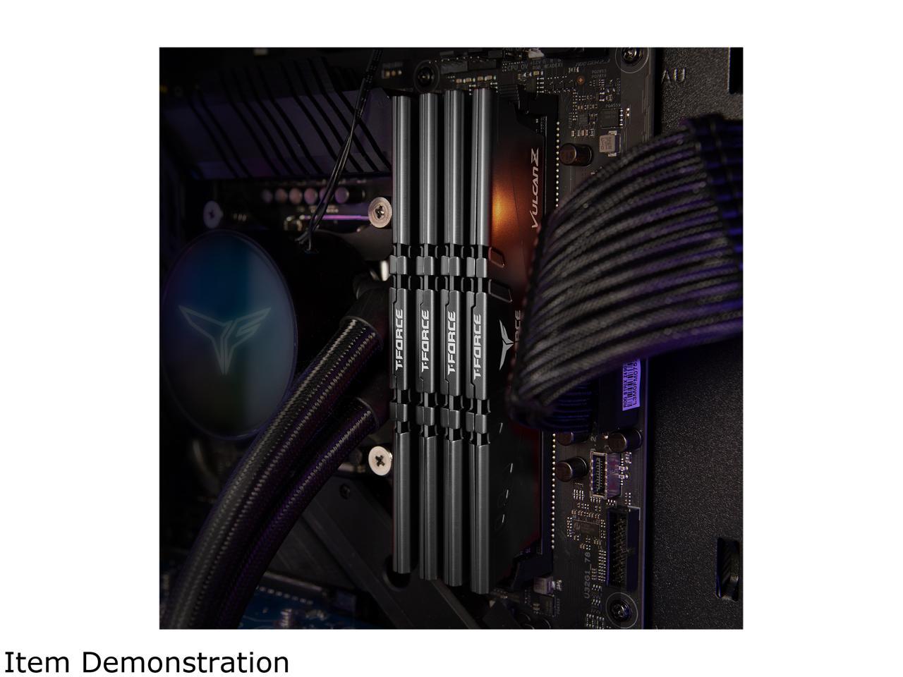Team T-FORCE VULCAN Z 32GB (2 x 16GB) 288-Pin PC RAM DDR4 3200 (PC4 25600) Intel XMP 2.0 Desktop Memory Model TLZGD432G3200HC16FDC01