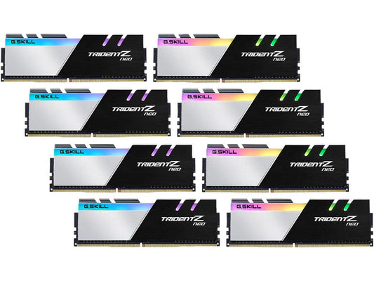 G.SKILL Trident Z Neo Series 256GB (8 x 32GB) 288-Pin DDR4 SDRAM DDR4 3600 (PC4 28800) Intel XMP 2.0 Desktop Memory Model F4-3600C18Q2-256GTZN