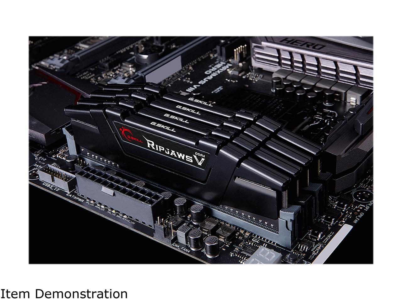 G.SKILL Ripjaws V Series 64GB (2 x 32GB) 288-Pin DDR4 SDRAM DDR4 3600 (PC4 28800) Intel XMP 2.0 Desktop Memory Model F4-3600C18D-64GVK