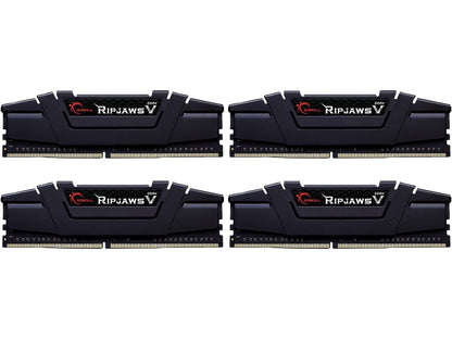 G.SKILL Ripjaws V Series 128GB (4 x 32GB) 288-Pin DDR4 SDRAM DDR4 3600 (PC4 28800) Intel XMP 2.0 Desktop Memory Model F4-3600C18Q-128GVK