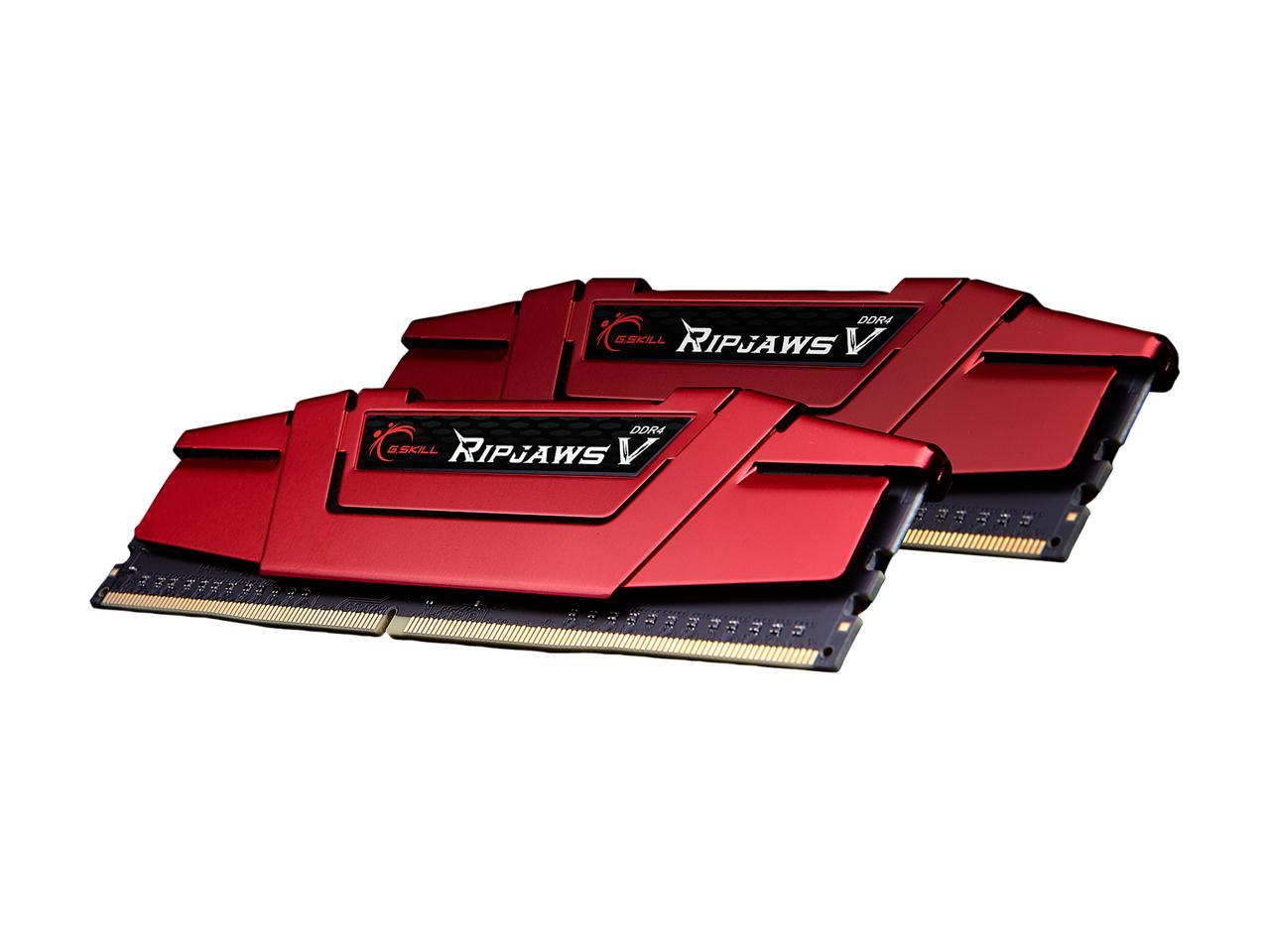 G.SKILL Ripjaws V Series 32GB (2 x 16GB) 288-Pin DDR4 SDRAM DDR4 2666 (PC4 21300) Desktop Memory Model F4-2666C19D-32GVR
