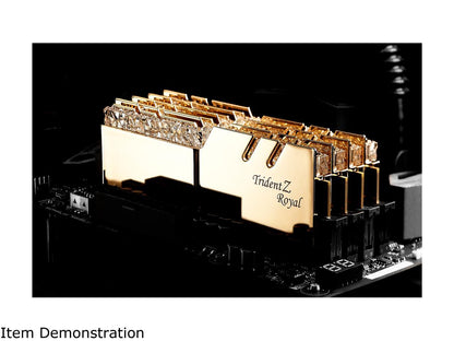 G.SKILL Trident Z Royal Series 32GB (2 x 16GB) 288-Pin DDR4 SDRAM DDR4 4000 (PC4 32000) Intel XMP 2.0 Desktop Memory Model F4-4000C17D-32GTRGB