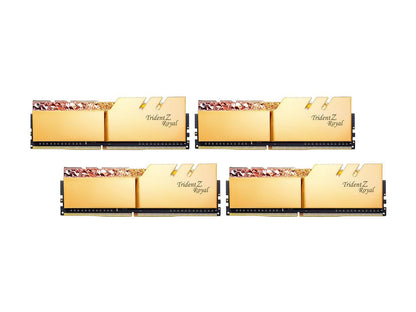 G.SKILL Trident Z Royal Series 32GB (4 x 8GB) 288-Pin DDR4 SDRAM DDR4 4000 (PC4 32000) Intel XMP 2.0 Desktop Memory Model F4-4000C17Q-32GTRGB