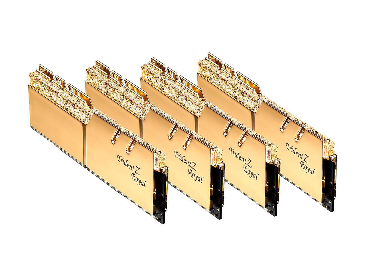 G.SKILL Trident Z Royal Series 32GB (4 x 8GB) 288-Pin DDR4 SDRAM DDR4 4000 (PC4 32000) Intel XMP 2.0 Desktop Memory Model F4-4000C17Q-32GTRGB