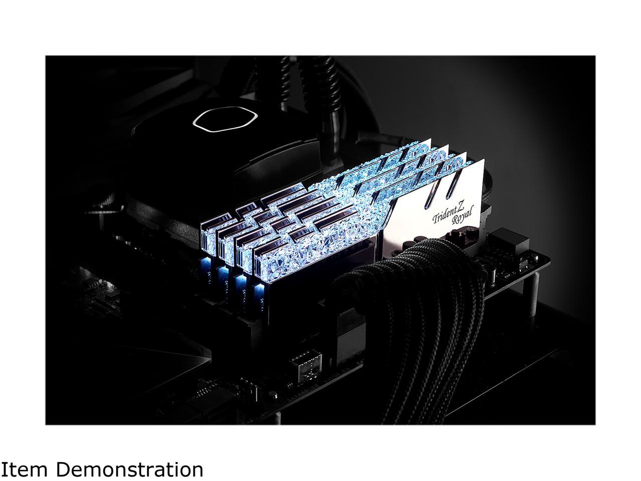 G.SKILL Trident Z Royal Series 16GB (2 x 8GB) 288-Pin DDR4 SDRAM DDR4 4000 (PC4 32000) Intel XMP 2.0 Desktop Memory Model F4-4000C17D-16GTRSB