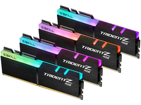 G.SKILL TridentZ RGB Series 32GB (4 x 8GB) 288-Pin DDR4 SDRAM DDR4 4000 (PC4 32000) Intel XMP 2.0 Desktop Memory Model F4-4000C17Q-32GTZRB