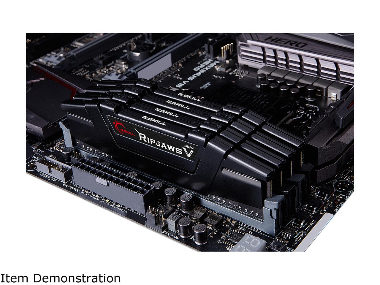 G.SKILL Ripjaws V Series 16GB (2 x 8GB) 288-Pin DDR4 SDRAM DDR4 4266 (PC4 34100) Intel XMP 2.0 Desktop Memory Model F4-4266C17D-16GVKB