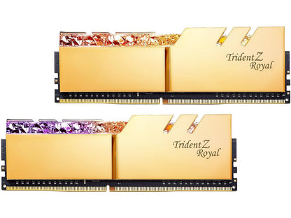 G.SKILL Trident Z Royal Series 32GB (2 x 16GB) 288-Pin DDR4 SDRAM DDR4 4266 (PC4 34100) Intel XMP 2.0 Desktop Memory Model F4-4266C17D-32GTRGB