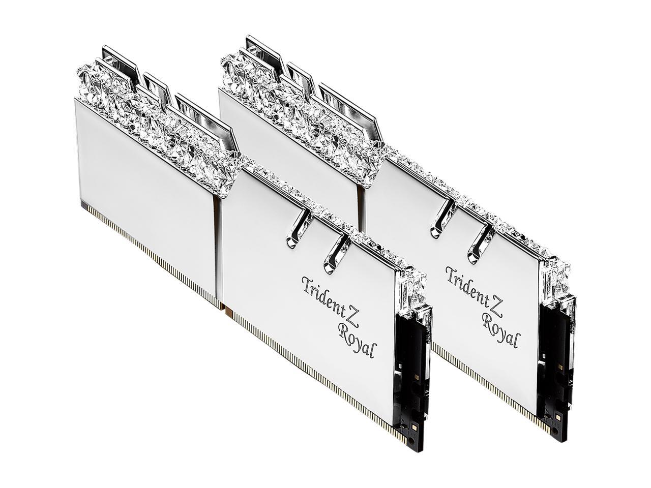 G.SKILL Trident Z Royal Series 64GB (2 x 32GB) 288-Pin DDR4 SDRAM DDR4 3600 (PC4 28800) Intel XMP 2.0 Desktop Memory Model F4-3600C16D-64GTRS