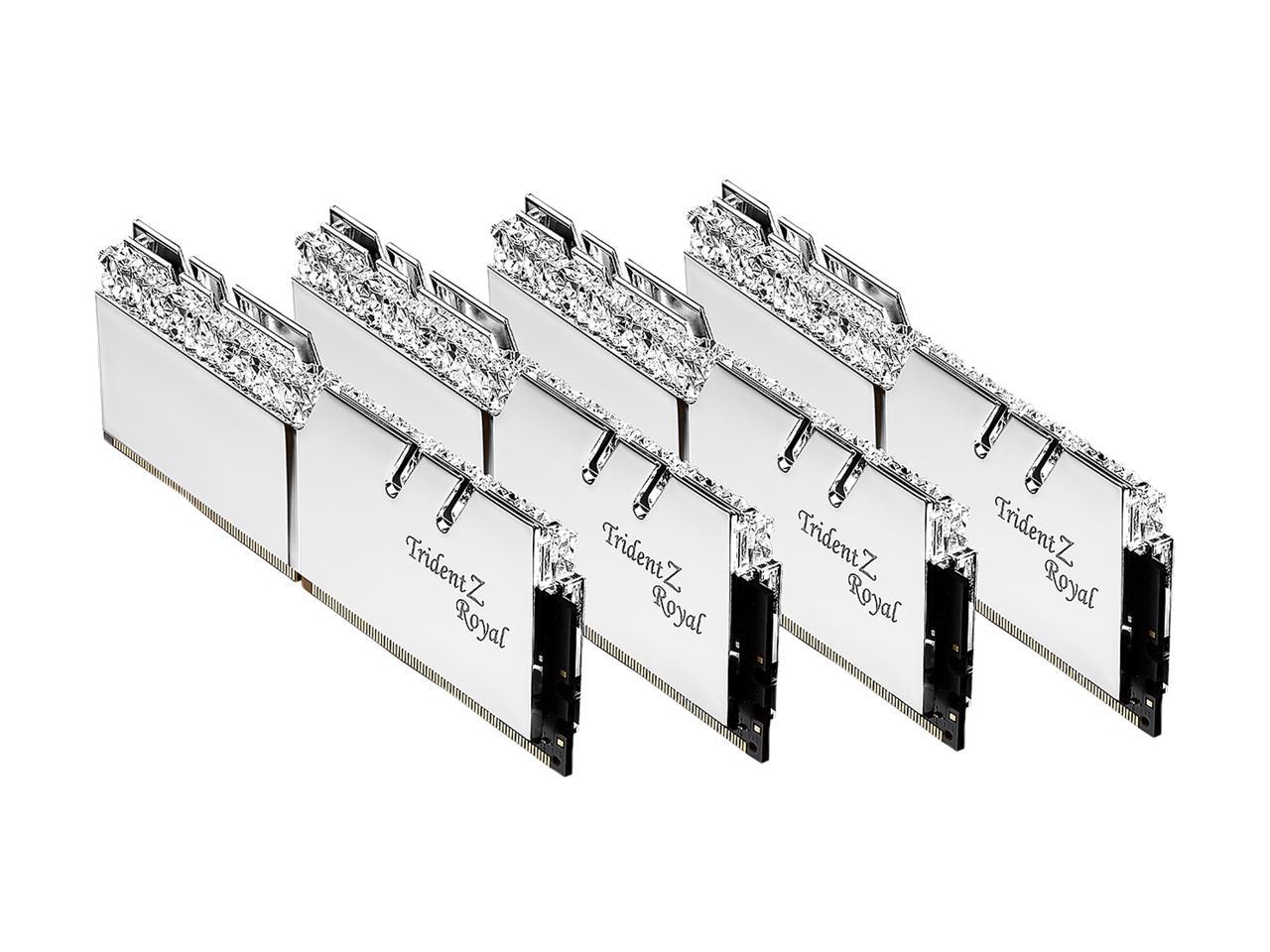 G.SKILL Trident Z Royal Series 128GB (4 x 32GB) 288-Pin DDR4 SDRAM DDR4 3600 (PC4 28800) Intel XMP 2.0 Desktop Memory Model F4-3600C16Q-128GTRS