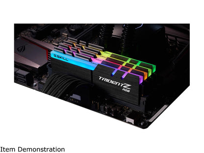 G.SKILL TridentZ RGB Series 128GB (4 x 32GB) 288-Pin DDR4 SDRAM DDR4 3600 (PC4 28800) Intel XMP 2.0 Desktop Memory Model F4-3600C16Q-128GTZR