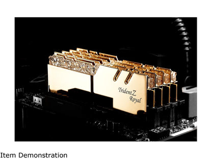 G.SKILL Trident Z Royal Series 64GB (2 x 32GB) 288-Pin DDR4 SDRAM DDR4 3200 (PC4 25600) Intel XMP 2.0 Desktop Memory Model F4-3200C14D-64GTRG