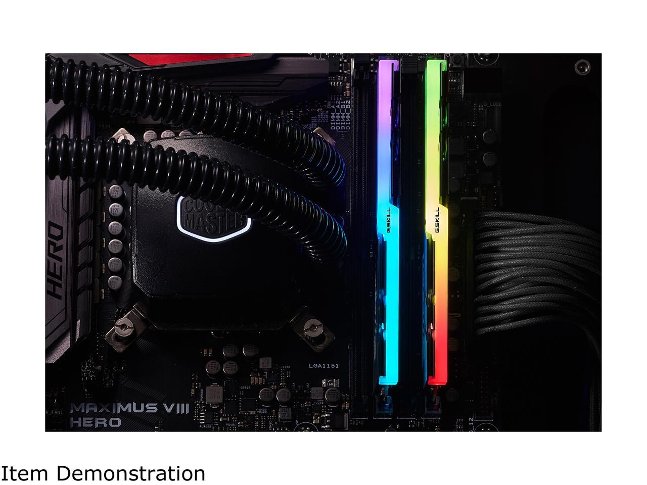 G.SKILL TridentZ RGB Series 64GB (2 x 32GB) 288-Pin DDR4 SDRAM DDR4 3200 (PC4 25600) Intel XMP 2.0 Desktop Memory Model F4-3200C14D-64GTZR