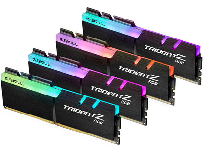 G.SKILL TridentZ RGB Series 64GB (4 x 16GB) 288-Pin DDR4 SDRAM DDR4 3600 (PC4 28800) Intel XMP 2.0 Desktop Memory Model F4-3600C14Q-64GTZR