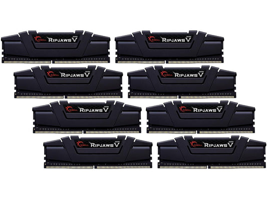 G.SKILL Ripjaws V Series 256GB (8 x 32GB) 288-Pin DDR4 SDRAM DDR4 3200 (PC4 25600) Intel XMP 2.0 Desktop Memory Model F4-3200C14Q2-256GVK