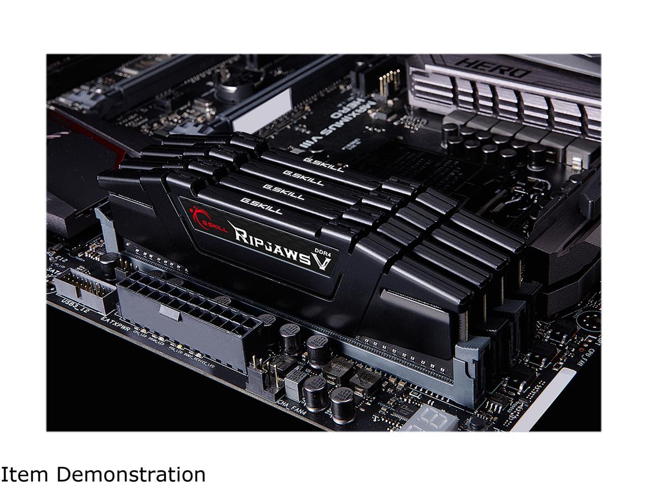 G.SKILL Ripjaws V Series 32GB (2 x 16GB) 288-Pin DDR4 SDRAM DDR4 3600 (PC4 28800) Intel XMP 2.0 Desktop Memory Model F4-3600C14D-32GVK