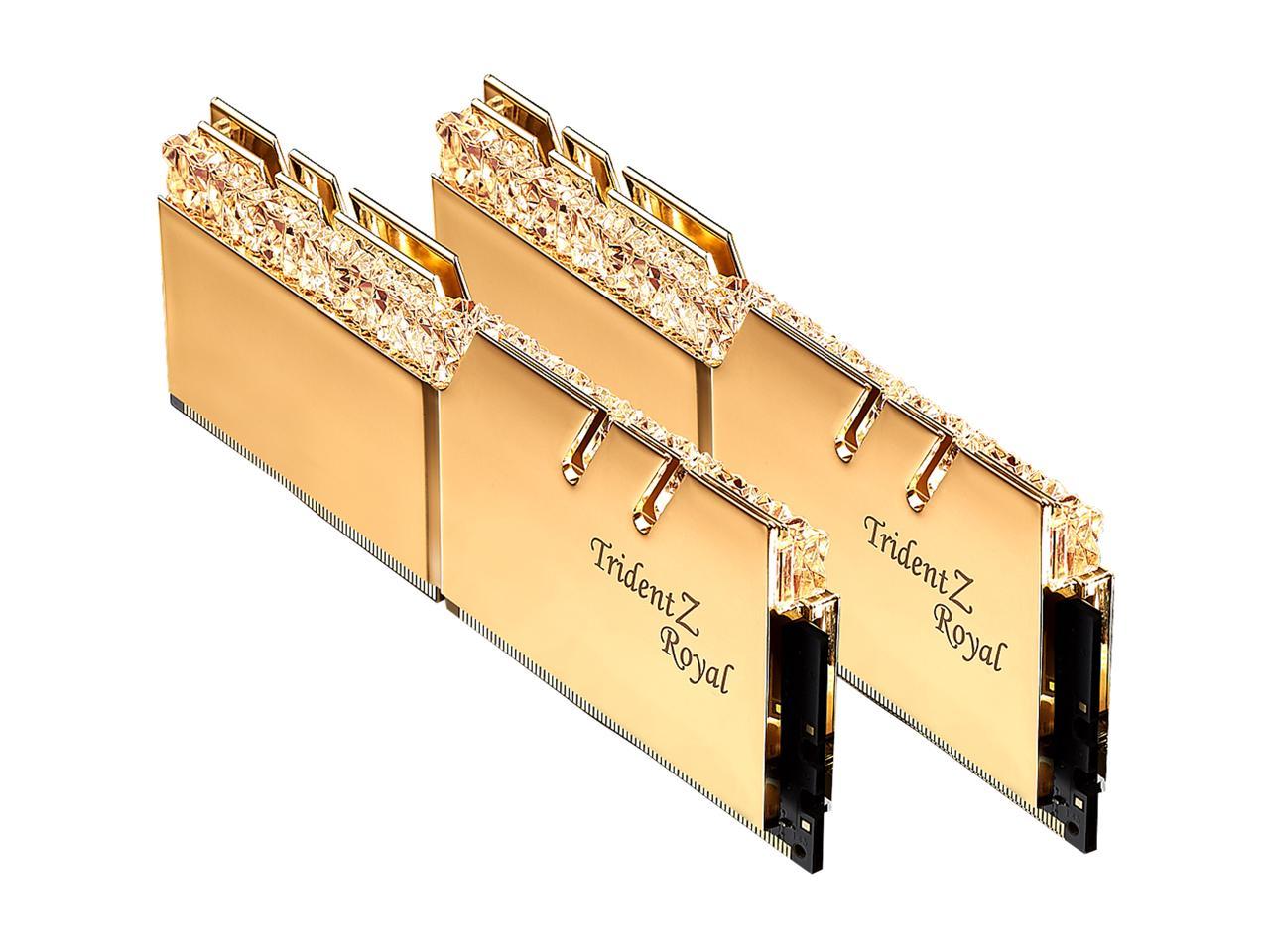 G.SKILL Trident Z Royal Series 32GB (2 x 16GB) 288-Pin PC RAM DDR4 4000 (PC4 32000) Intel XMP 2.0 Desktop Memory Model F4-4000C18D-32GTRG