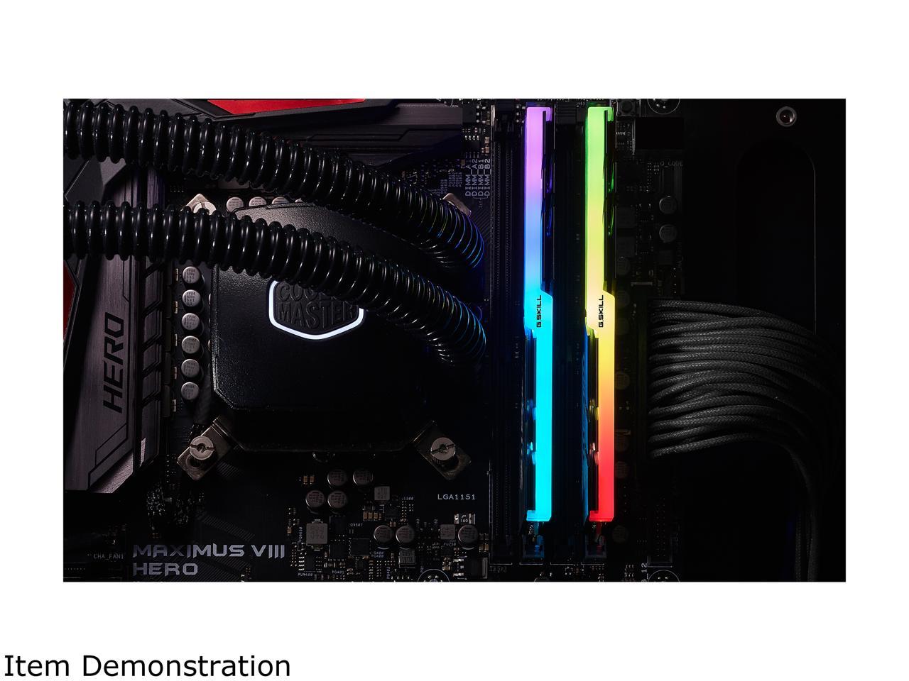 G.SKILL TridentZ RGB Series 32GB (2 x 16GB) 288-Pin PC RAM DDR4 4000 (PC4 32000) Intel XMP 2.0 Desktop Memory Model F4-4000C18D-32GTZR