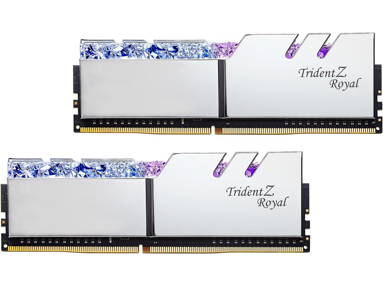 G.SKILL Trident Z Royal Series 16GB (2 x 8GB) DDR4 4400 (PC4 35200) Intel XMP 2.0 Desktop Memory Model F4-4400C18D-16GTRSC