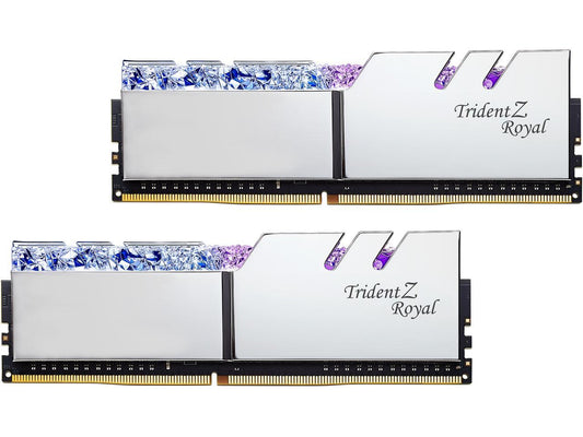 G.SKILL Trident Z Royal Series 16GB (2 x 8GB) DDR4 4400 (PC4 35200) Intel XMP 2.0 Desktop Memory Model F4-4400C18D-16GTRSC