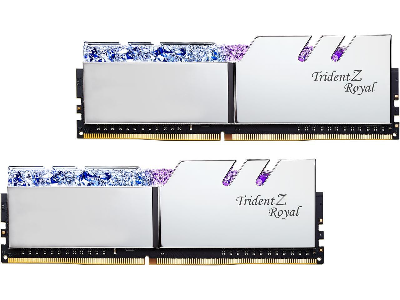 G.SKILL Trident Z Royal Series 16GB (2 x 8GB) 288-Pin PC RAM DDR4 4000 (PC4 32000) Desktop Memory Model F4-4000C16D-16GTRSA