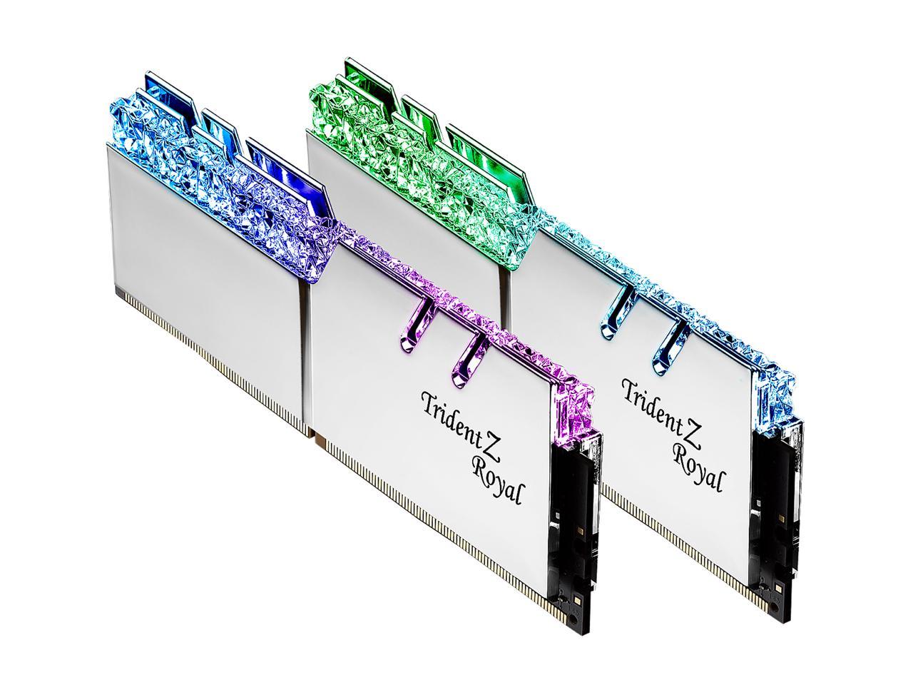 G.SKILL Trident Z Royal Series 16GB (2 x 8GB) 288-Pin PC RAM DDR4 4000 (PC4 32000) Desktop Memory Model F4-4000C16D-16GTRSA