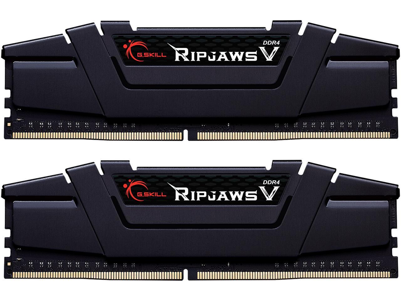G.SKILL Ripjaws V Series 64GB (2 x 32GB) 288-Pin PC RAM DDR4 4266 (PC4 34100) Intel XMP 2.0 Desktop Memory Model F4-4266C19D-64GVK
