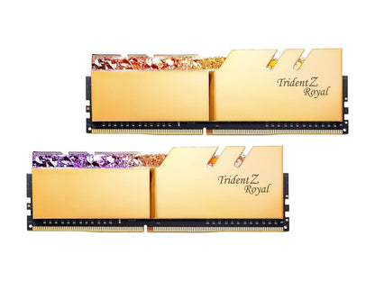 G.SKILL Trident Z Royal Series 16GB (2 x 8GB) 288-Pin PC RAM DDR4 3600 (PC4 28800) Intel XMP 2.0 Desktop Memory Model F4-3600C14D-16GTRGA