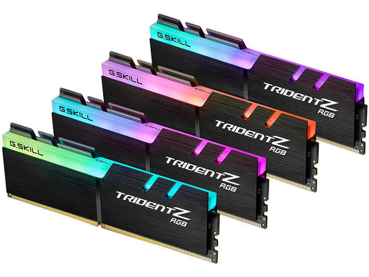 G.SKILL TridentZ RGB Series 32GB (4 x 8GB) 288-Pin PC RAM DDR4 3600 (PC4 28800) Intel XMP 2.0 Desktop Memory Model F4-3600C14Q-32GTZRA